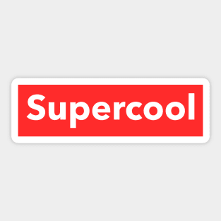 Supercool Sticker